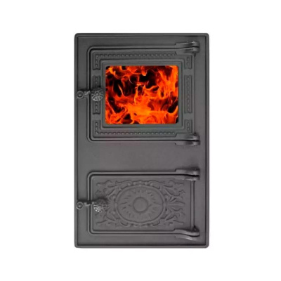 Печной портал ЛитКом ПДТ-3С, "Восход", со стеклом