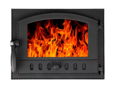 Дверка каминная герметичная ДКГ-2С, со стеклом