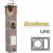 Керамический дымоход Schiedel UNI одноходовой с вент. каналом- Комплект
