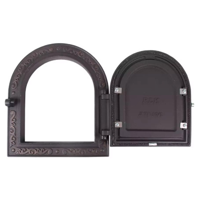 Дверка топочная ЛитКом ДТГ-10 «Очаг» (рис.«Василиса»)