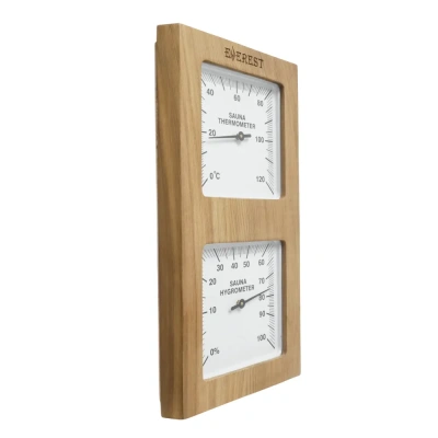 Термогигрометр EVEREST вертикаль, кедр (TG-03 white)