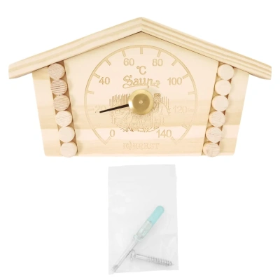 Термометр EVEREST "Домик", сосна (TG-35)