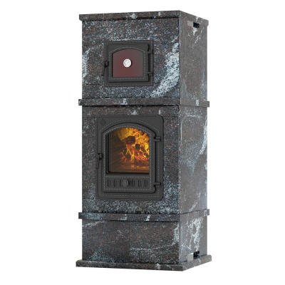 Камин EVEREST с духовкой KORELA Амфиболит