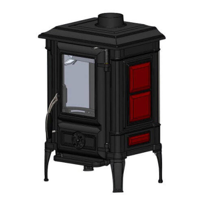 Печь-камин GUCA ARINA-1110 DARK RED