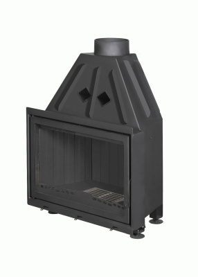 Экокамин Альфа 800 B черный шамот