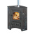 Везувий ПК-01 (220) угловой, амфиболит с конфоркой 9 кВт (150 м3) Ø 115мм