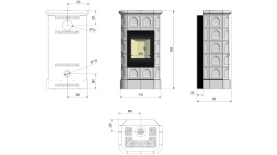 Kratki BLANKA/KAFEL/C черная