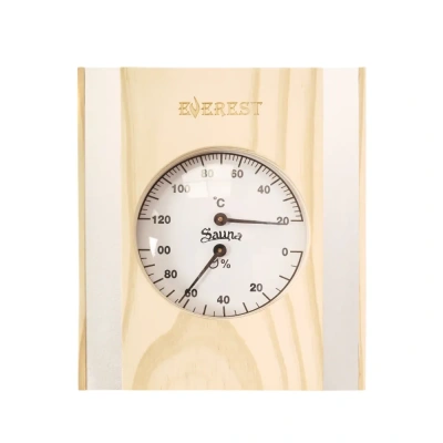 Термогигрометр EVEREST со вставками, сосна (TG-13)