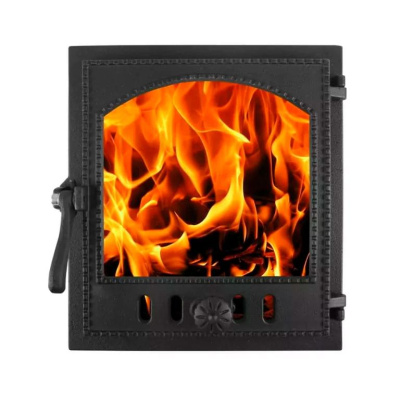 Дверка топочная ЛитКом ДТГ-8АС «Онего», со стеклом