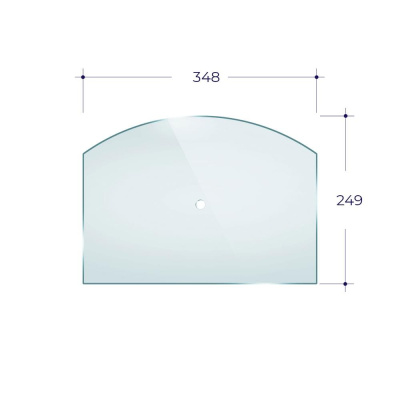 Стекло Везувий 224 (0,348*0,249) Арка под термометр