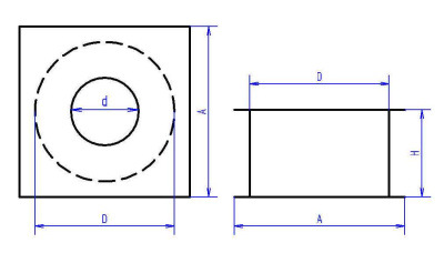 Потолочный проходной узел ППУ - ∅ 150 мм