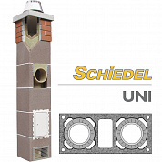 Керамический дымоход Schiedel UNI двухходовой с вент. каналом- Комплект