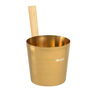 Шайка EVEREST 5л, алюминий GOLD (TG-51)