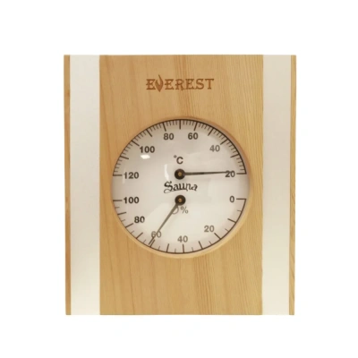 Термогигрометр EVEREST со вставками, кедр (TG-12)