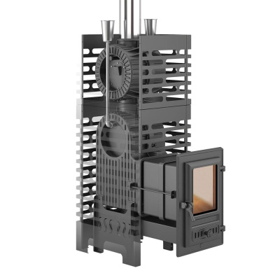 Печь для бани ASTON «Шторм Турбопар» Long (чугун)