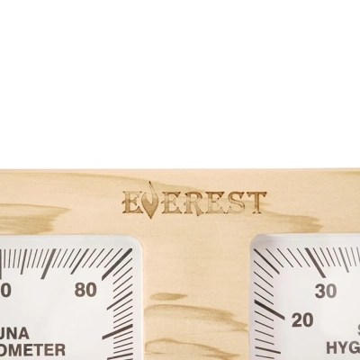Термогигрометр EVEREST горизонталь, кедр (TG-04 white)
