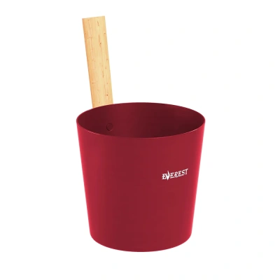 Шайка EVEREST 5л, алюминий RED (TG-52)