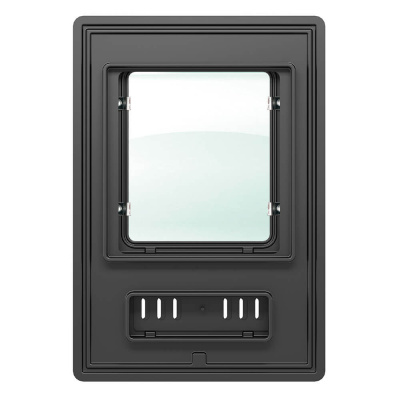 Дверка АСТОН каминная 350 (Антрацит)