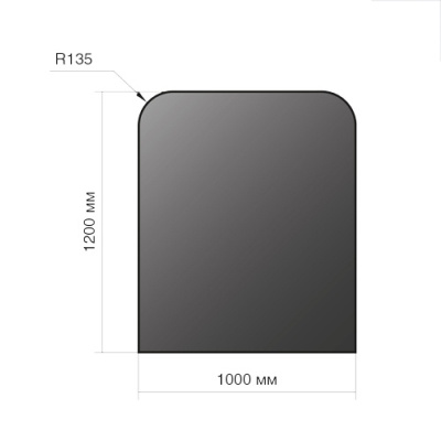 Лист напольный Везувий 1200х1000х2 R 135