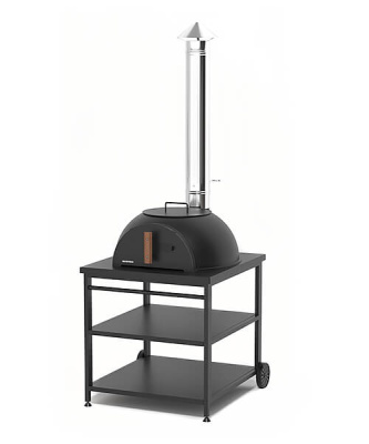 Уличная печь Везувий Легенда Garden с основанием из шамота