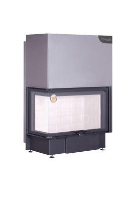 Экокамин ДЕЛЬТА 1000 L два стекла левая