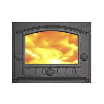 Дверка топочная каминная ДК-2С, со стеклом