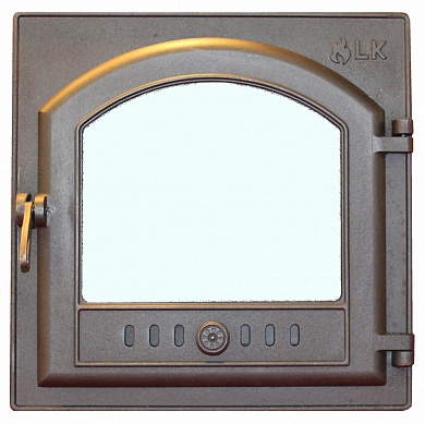 Дверца топочная LK 305 со стеклом - 410х410  мм