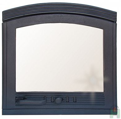 Дверца печки со стеклом АРКА - 0305 - 410х410  мм