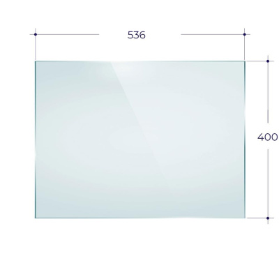 Стекло ASTON 700 (0,536*0,400) каминная топка
