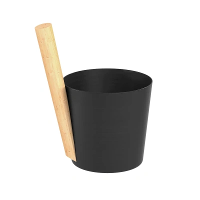 Шайка EVEREST 5л, алюминий BLACK (TG-50)