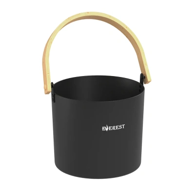 Ведро EVEREST 5л, алюминий BLACK (TG-44)